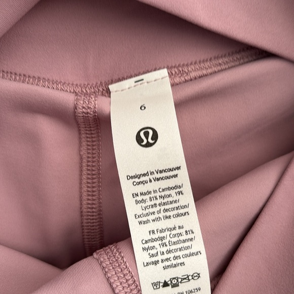lululemon ALIGN HIGH RISE SKIRT IN ROSE BLUSH SZ 6,10 NWT - Picture 9 of 11